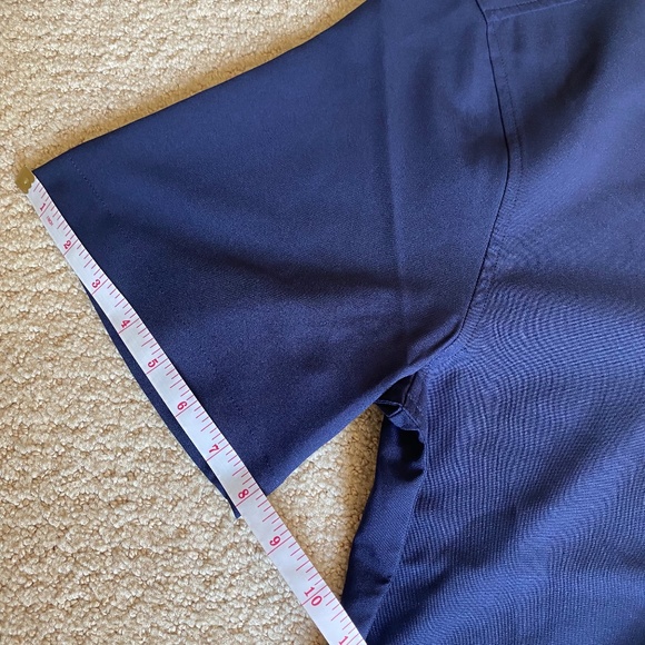 Port Authority shirt short sleeve button up navy Large - Picture 6 of 12